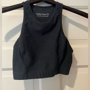 Outdoor Voices grey crop top/bra